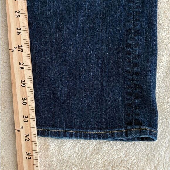 7 For All Mankind Jeans 31 x 32 Blue Denim Women’s Straight Leg Buttonfly - Picture 14 of 14